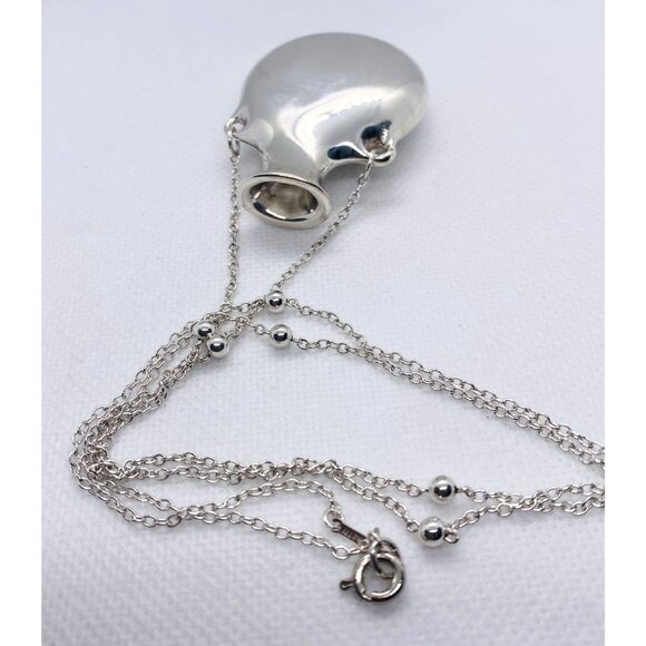 SOLD!Tiffany & Co Open Bottle Jug Bead Necklace Elsa Peretti Sterling Silver 925 - Picture 12 of 16